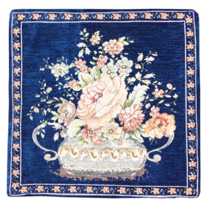 Poszewka gobelinowa Róże granat