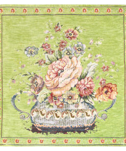 Poszewka gobelinowa Róże jasnozielony