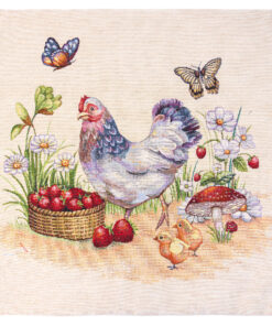 Poszewka gobelinowa wieś kura