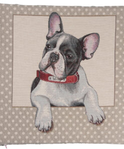 Poszewka gobelinowa Buldog francuski