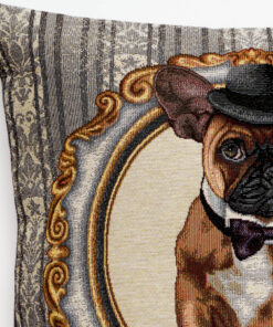 Poszewka gobelinowa Buldog Gentelman