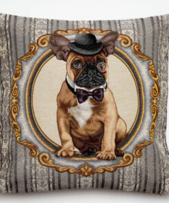 Poszewka gobelinowa Buldog Gentelman