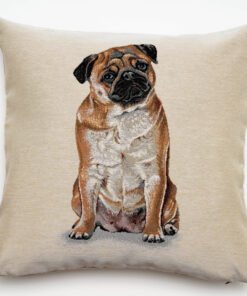 Poszewka gobelinowa Mops