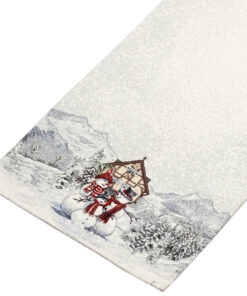 Alternative view of Bieżnik Biała zima 100cm x 38cm