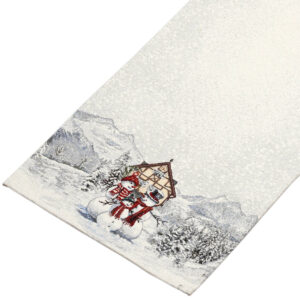 Alternative view of Bieżnik Biała zima 100cm x 38cm