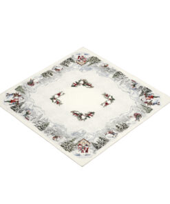 Serweta gobelinowa Biała zima 98cm x 98cm