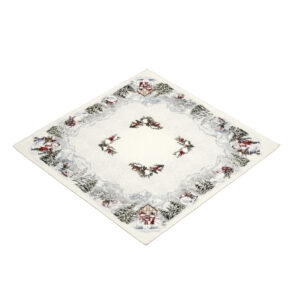 Serweta gobelinowa Biała zima 98cm x 98cm