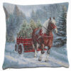 Poszewka gobelinowa koń z wozem
