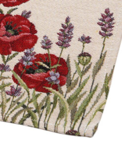 Alternative view of Bieżnik gobelinowy Maki 140cm x 42cm