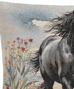 Alternative view of Poszewka gobelinowa Czarny koń