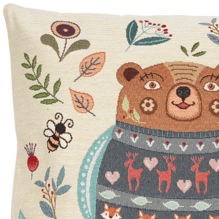 Poszewka gobelinowa Niedźwiadek