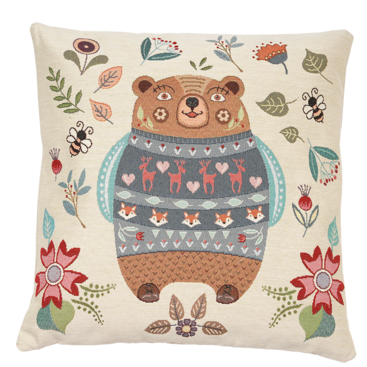Poszewka gobelinowa Niedźwiadek