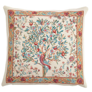 Poszewka gobelinowa Rajskie drzewo kolor beż