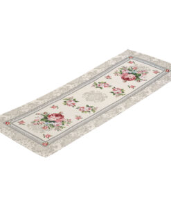 Alternative view of Bieżnik gobelinowy Róża beżowa 140cm x 42cm