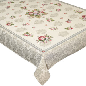 Obrus gobelinowy Róża beżowa 280cm x 140cm