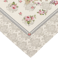 Alternative view of Serweta gobelinowa Róża beżowa 98cm x 98cm