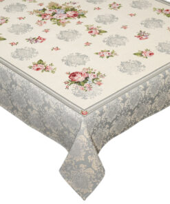 Obrus gobelinowy Róża szara 280cm x 140cm