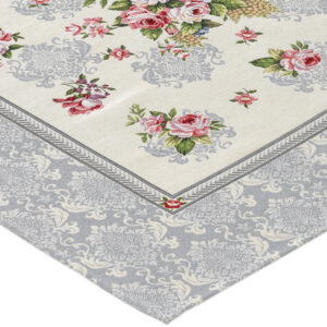 Alternative view of Serweta gobelinowa Róża szara 98cm x 98cm