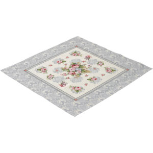 Serweta gobelinowa Róża szara 98cm x 98cm