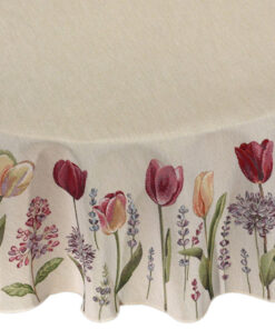 Alternative view of Obrus gobelinowy Tulipany Fi 165cm