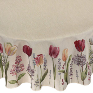 Alternative view of Obrus gobelinowy Tulipany Fi 165cm
