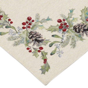 Alternative view of Serweta gobelinowa Wianek zielony 98cm x 98cm