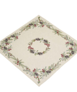 Serweta gobelinowa Wianek zielony 98cm x 98cm