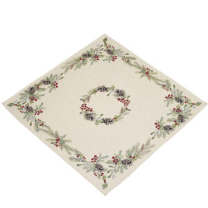 Serweta gobelinowa Wianek zielony 98cm x 98cm