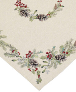 Bieżnik gobelinowy Wianek zielony 142cm x 42cm