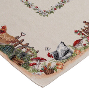 Alternative view of Serweta gobelinowa Wieś 98cm x 98cm